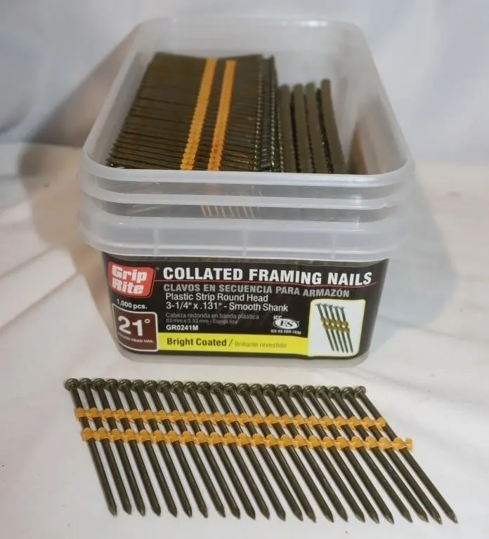 Grip-Rite Collated Framing Nails 3-1/4";