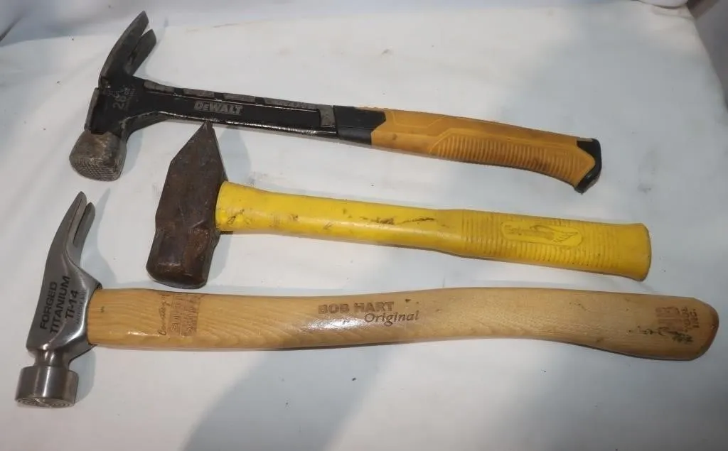 DeWalt, Estwing, & Bob Hart Hammers;