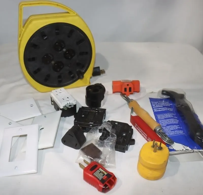 Multiplug Reel, Circuit Breakers, Wall Plates &