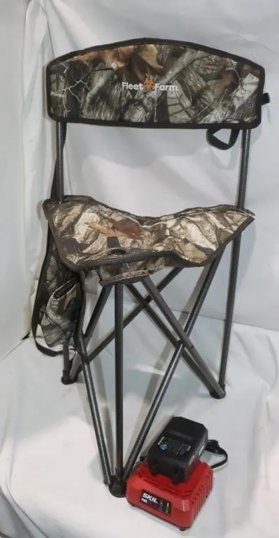 Hunting Chair and 12v Battery w/charger;