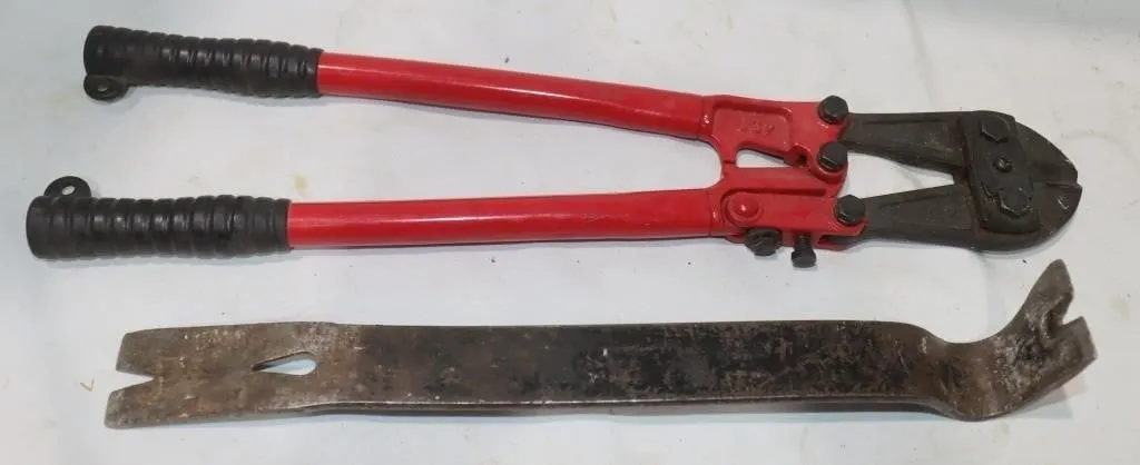 Bolt Cutters And Wrecking Bar