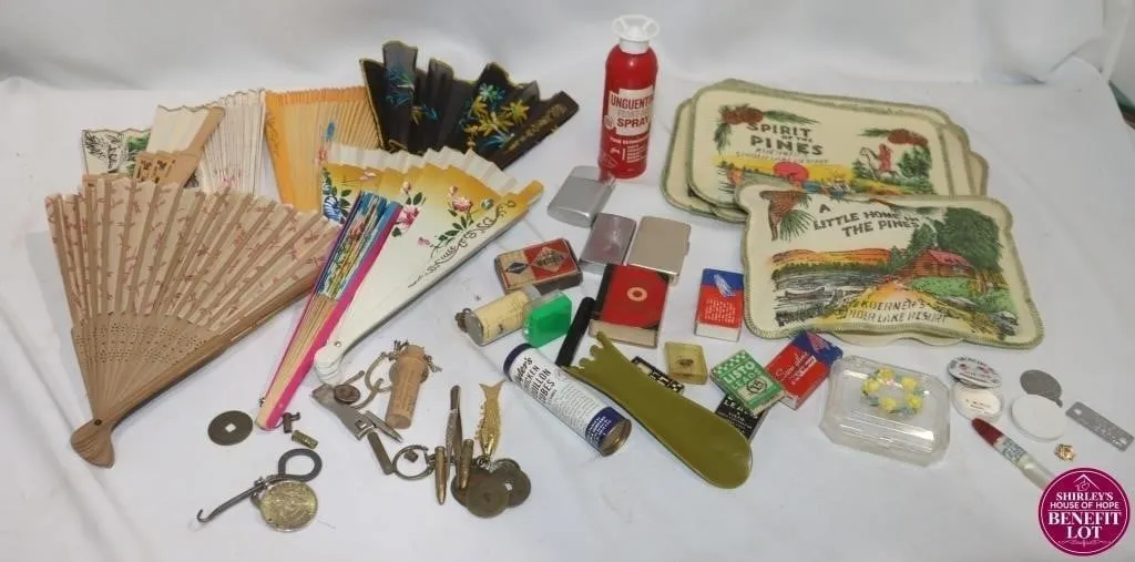 Fans, Lighters, Coins, Office Supplies,