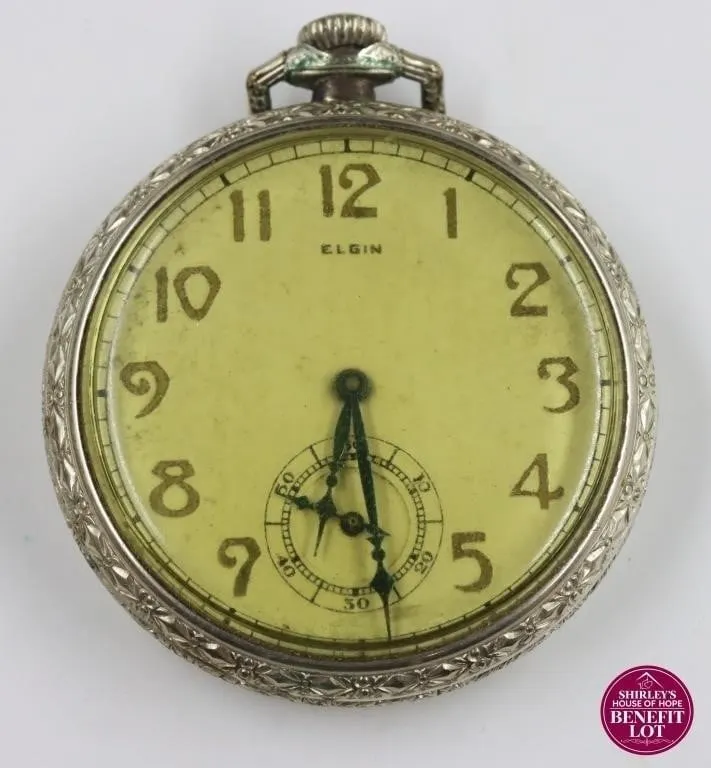 Vintage Elgin Pocket Watch, 15 Jewels
