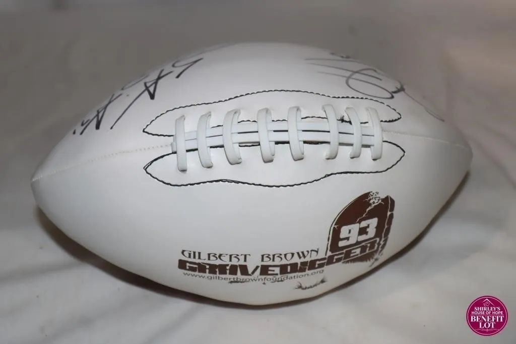Gilbert Brown Autographed Football