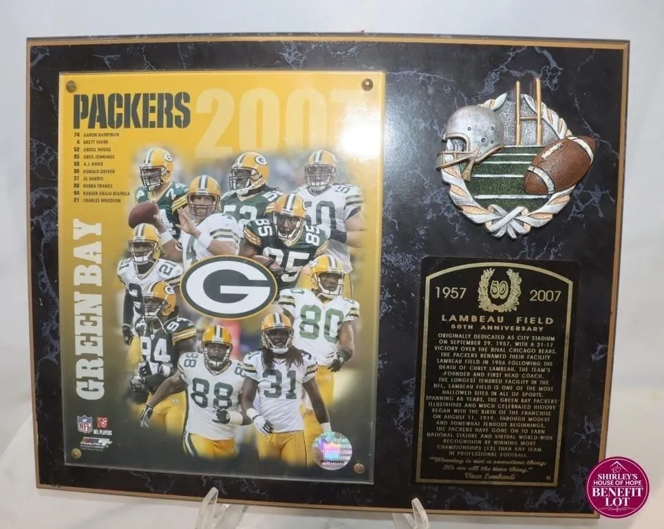 Green Bay Packers 2007 Lambeau Field Plaque