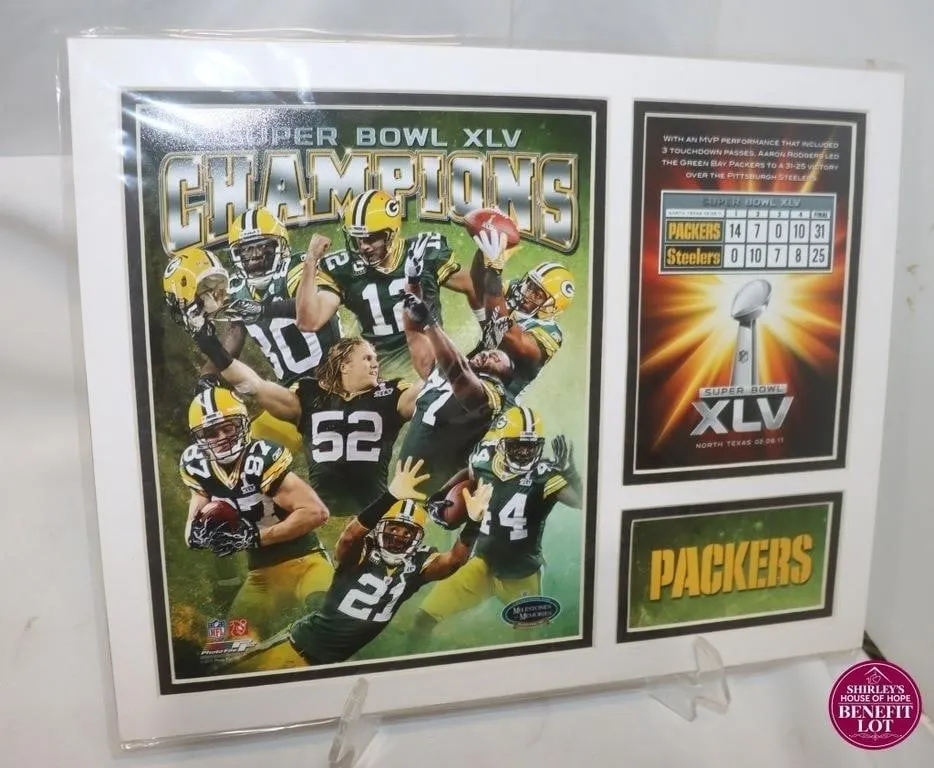 Green Bay Packers Super Bowl XLV Framed Print