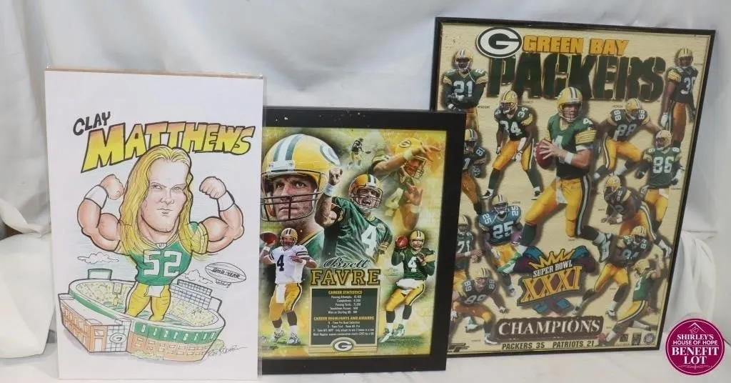 3 Green Bay Packers Prints