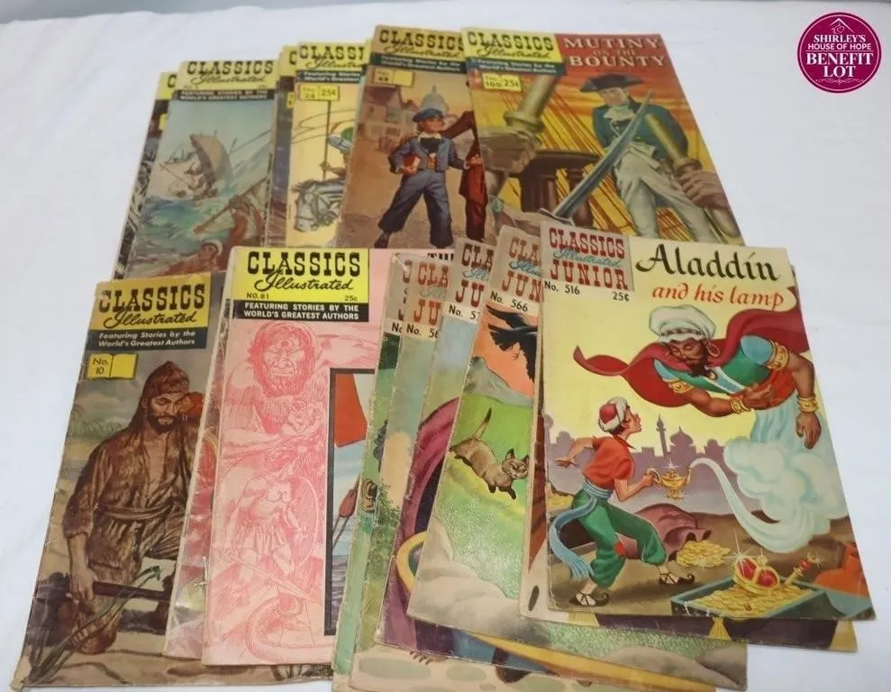 Vintage Classics Illustrated Comic Books