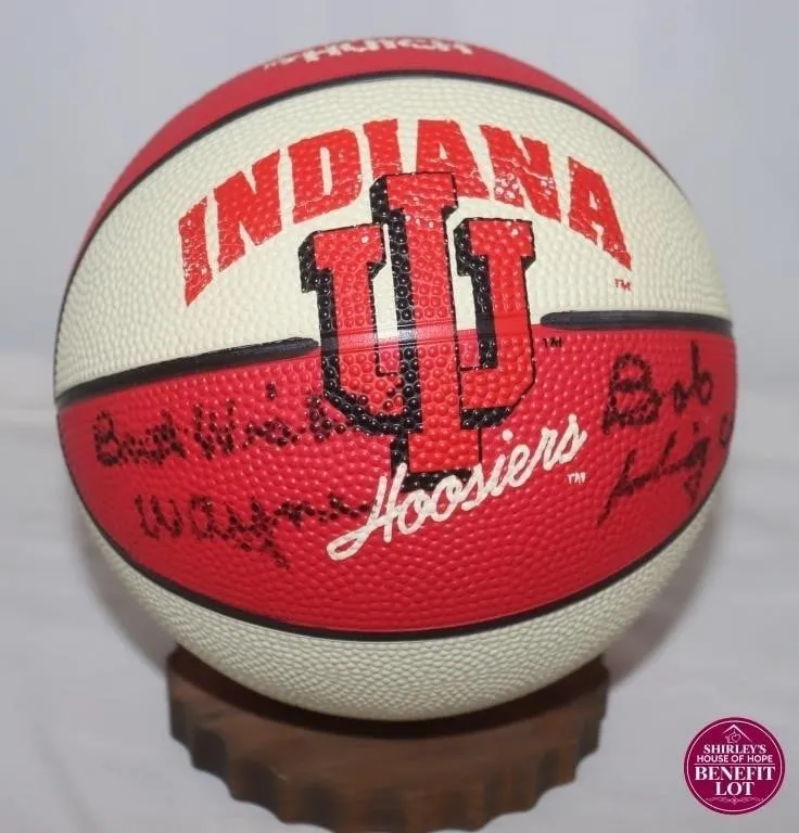 Bobby Knight Signed Indiana Hoosiers Basketball;