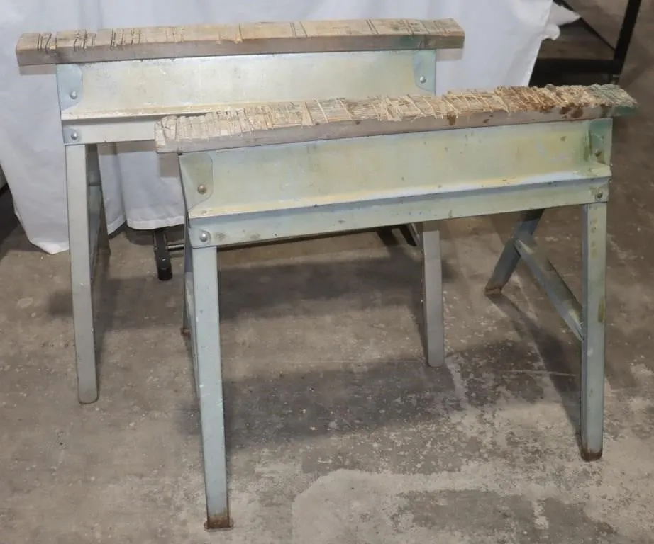 Pair of EBCO Metal Sawhorses