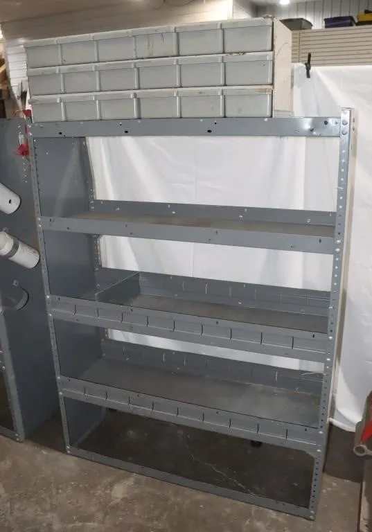 Industrial Metal Van Shelving Unit w/