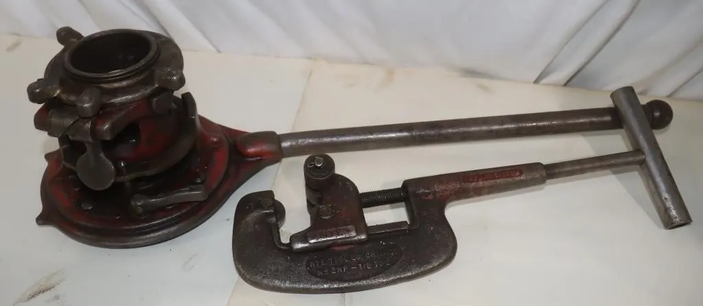 Ridgid 65-R Pipe Threader & Nye 2NP Pipe Cutter;