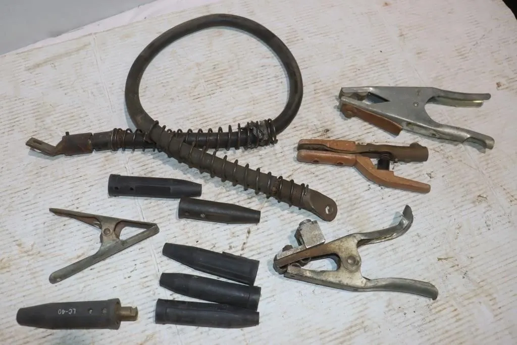 Welding Cable w/ Connectors & Clamps:
