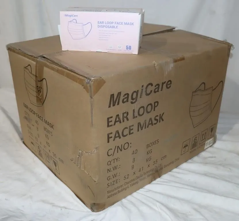 Full Case MagiCare Disposable Ear Loop Face Masks