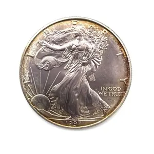 Toned One Ounce Fine Silver 1997 Silver American