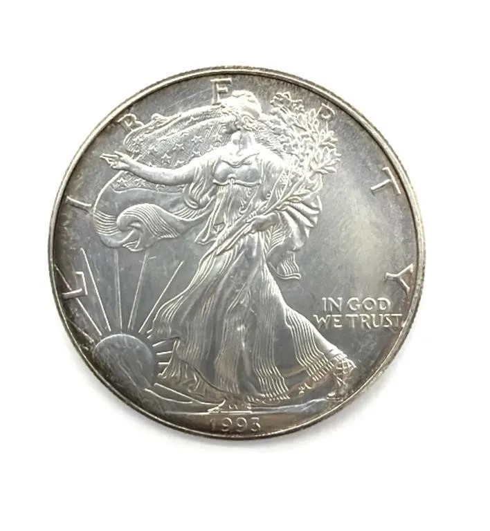 One Ounce Fine Silver 1993 Silver American Eagle