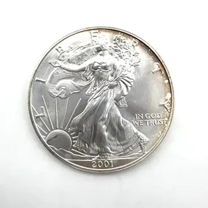 One Ounce Fine Silver 2001 Silver American Eagle