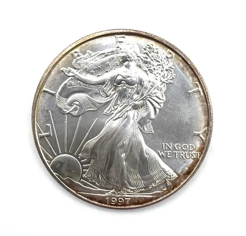 One Ounce Fine Silver 1997 Silver American Eagle
