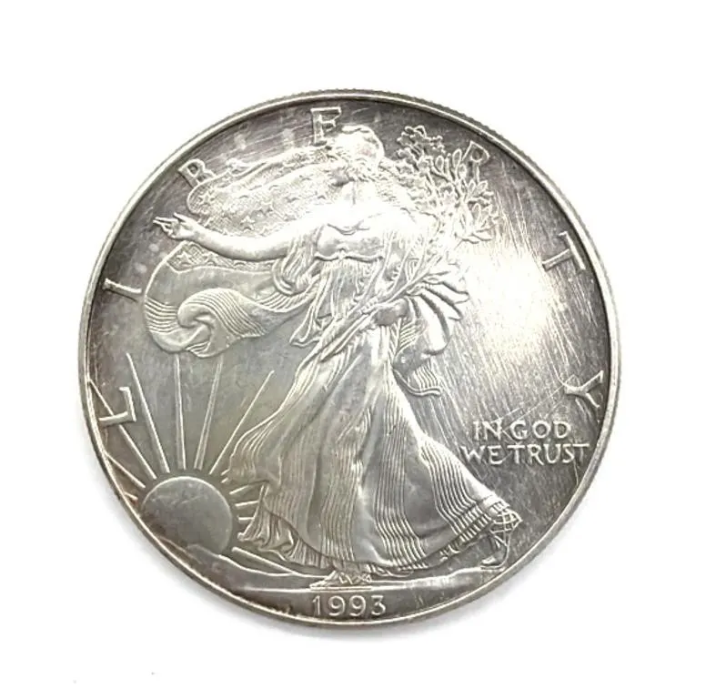 One Ounce Fine Silver 1993 Silver American Eagle