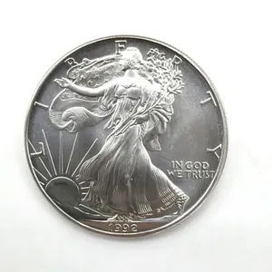 One Ounce Fine Silver 1992 Silver American Eagle