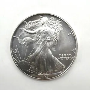 One Ounce Fine Silver 1992 Silver American Eagle