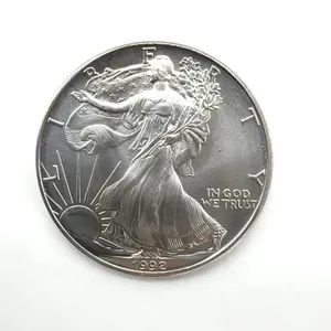 One Ounce Fine Silver 1992 Silver American Eagle