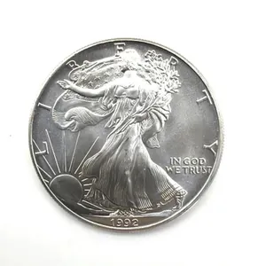 One Ounce Fine Silver 1992 Silver American Eagle