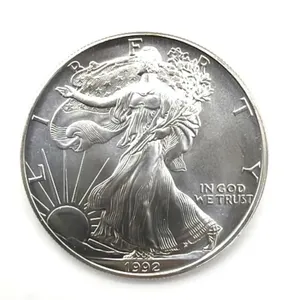 One Ounce Fine Silver 1992 Silver American Eagle