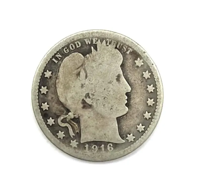 1916-D Barber Quarter