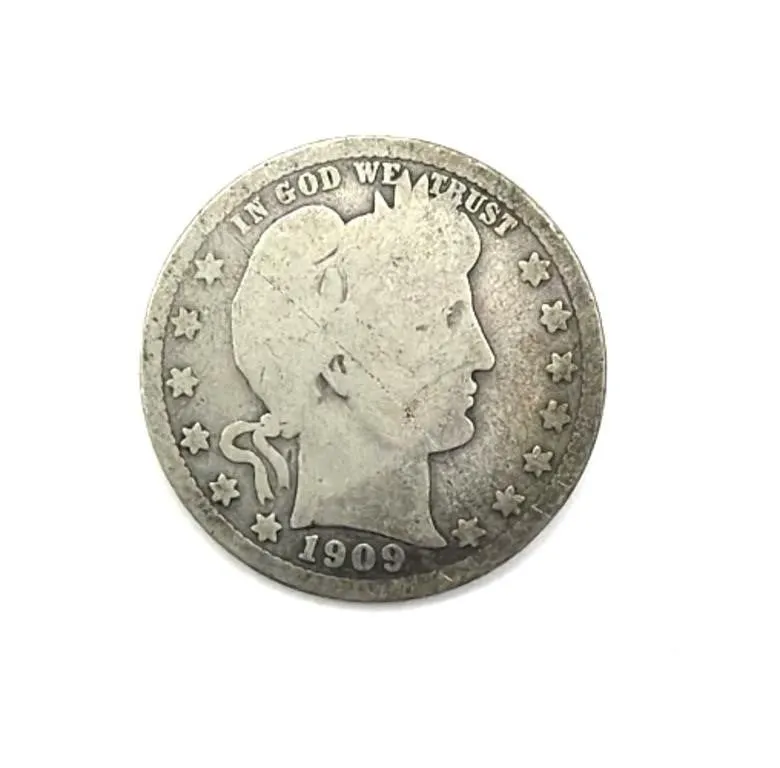 1909 Barber Quarter