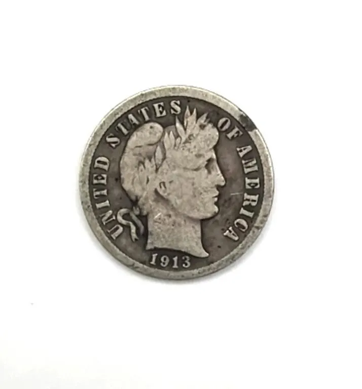 1913 Barber Dime