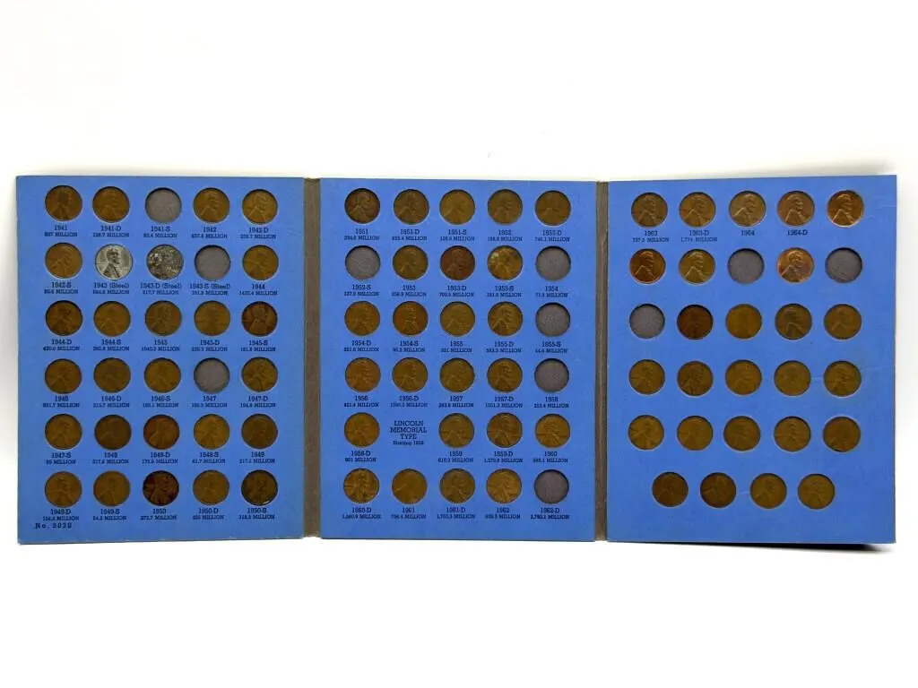 Lincoln Head Cents in Whitman Coin Folders
-