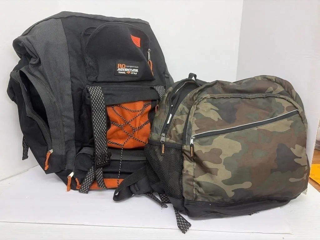 RO Adventure Bag and Camo Backpack