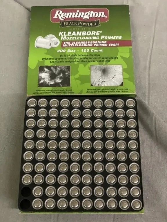 Two packs of Remington Black Powder Kleanbore