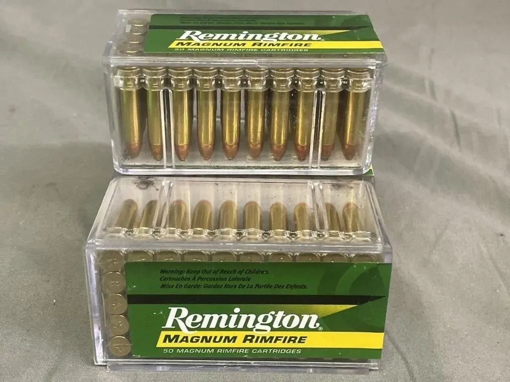Three full boxes of 50 (150) Remington Magnum