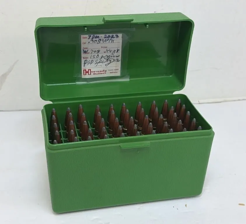 .308 W-W Super Ammo in Ammo Case