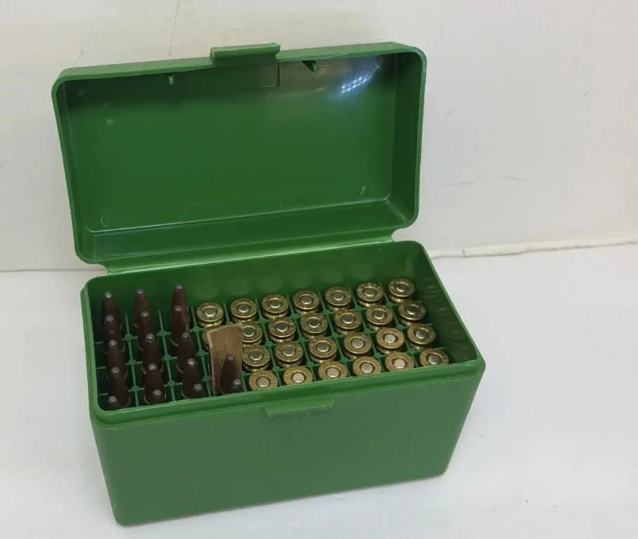 .308 Winchester Live and Brass Ammo in Case