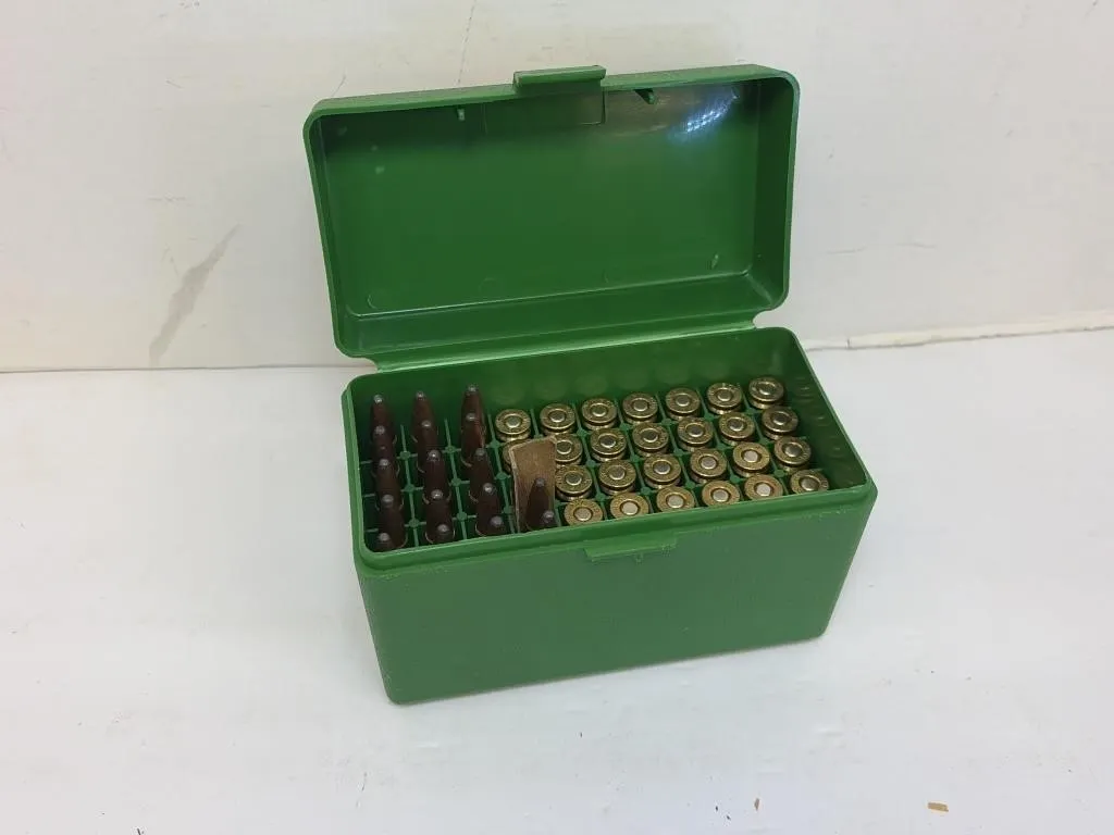 308 Winchester Live and Brass Ammo in Case