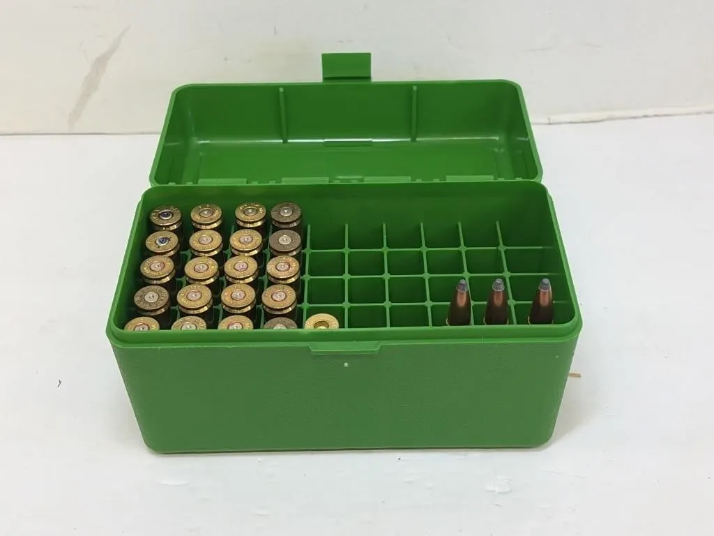 21 ct 338 Brass and 3 338 Ammunition W M