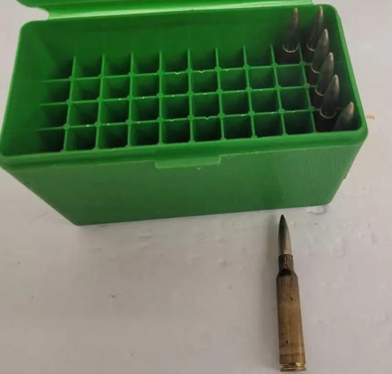 7 Live Rounds 6.5mm Swedish Military FMJ