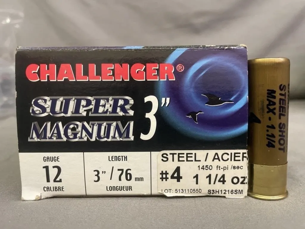 Open box of 24 Challenger Super Magnum 3-inch