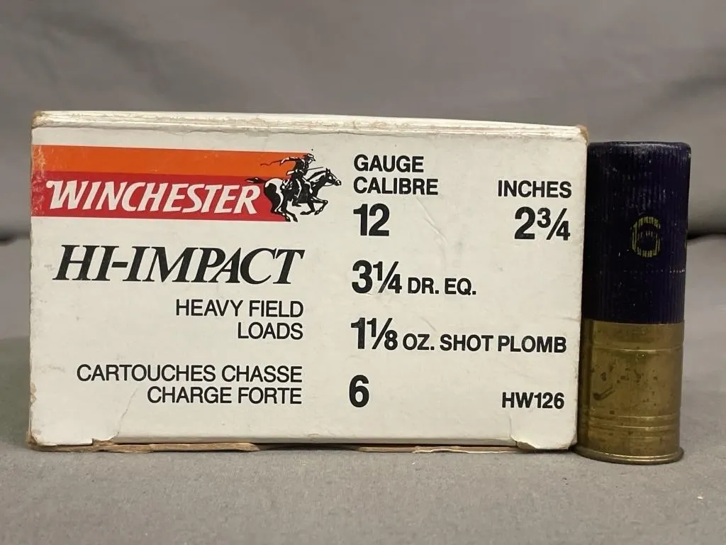 Box of 25 Winchester Hi-Impact 12 ga. shotgun