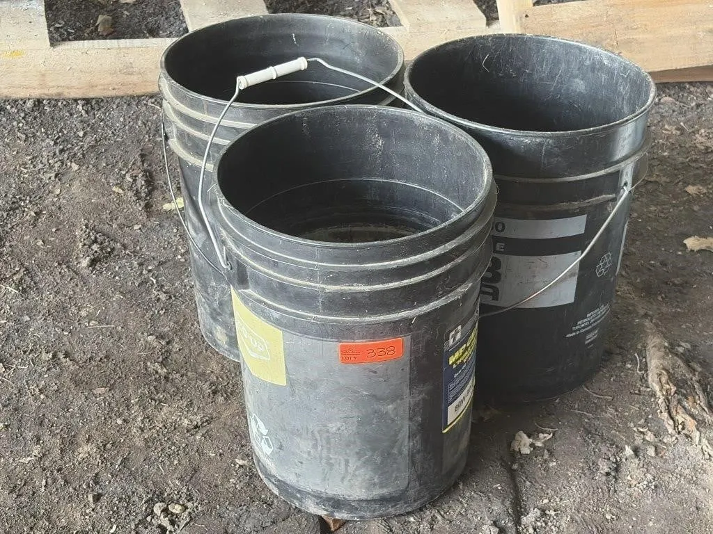 3 Five Gallon Pails