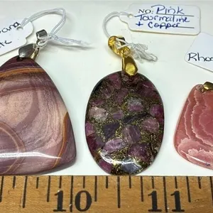 3 Stone Pendants. *SC