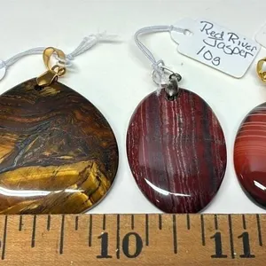 3 Stone Pendants. *SC