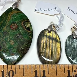 3 Stone Pendants. *SC
