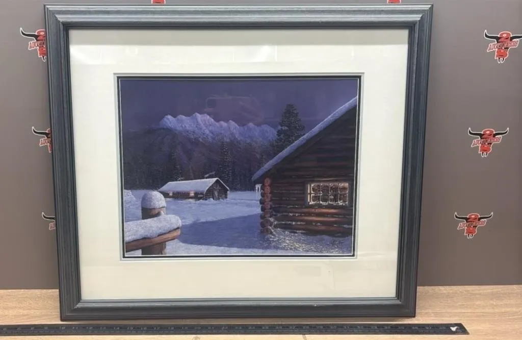 Framed Print By Glen Scrimshaw, 770/1399. 26.5�W