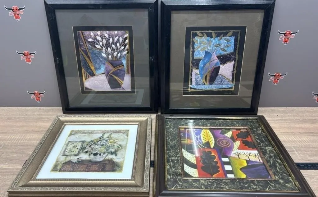 4 Asst. Framed Wall Decor. *NO SHIPPING