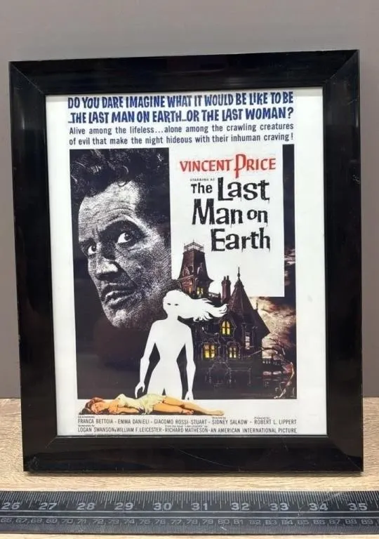 The Last Man on Earth Reprint Framed Movie Mini