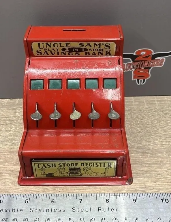 Uncle Sam�s Play Metal Store Savings Bank.